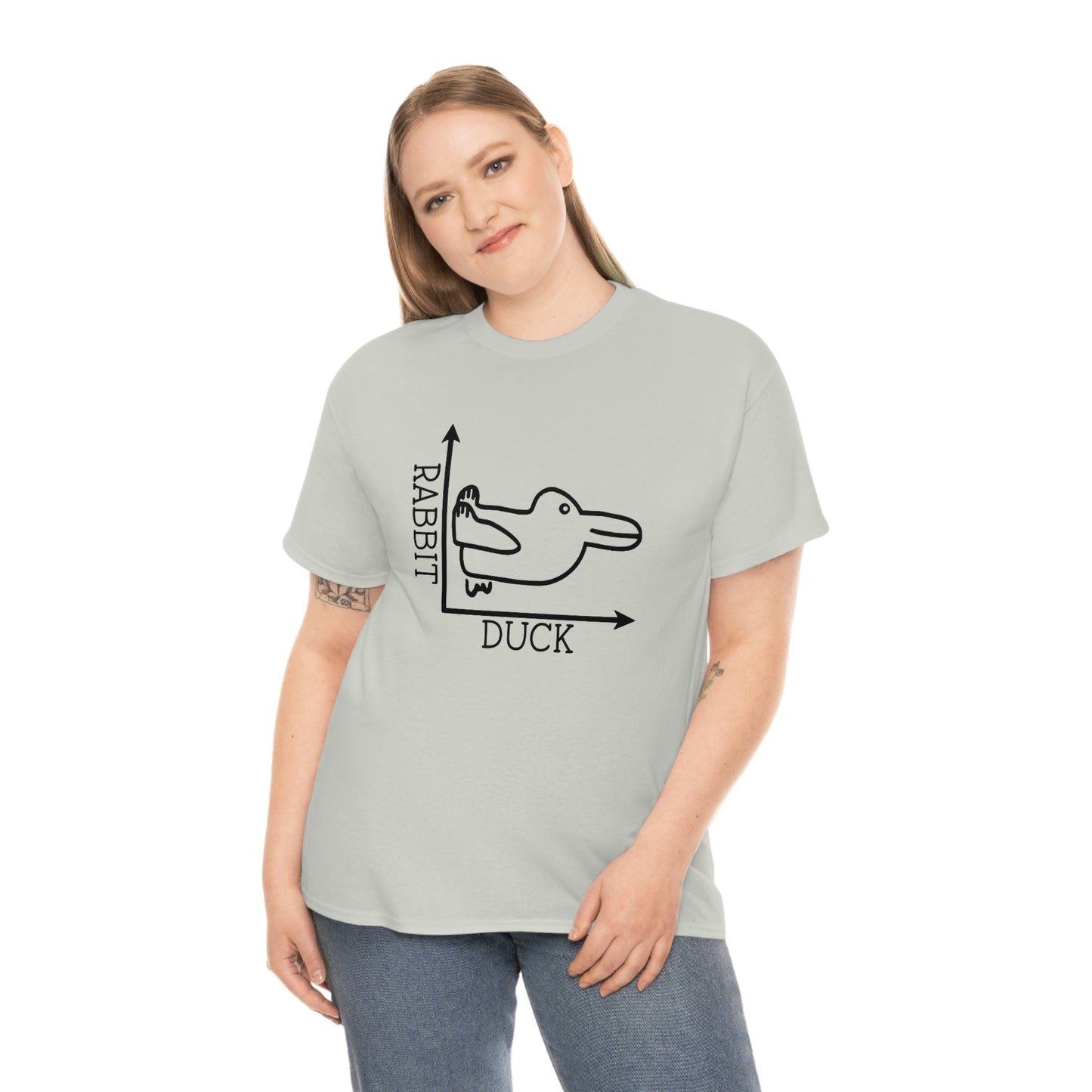 Rabbit Duck Unisex Heavy Cotton Tee