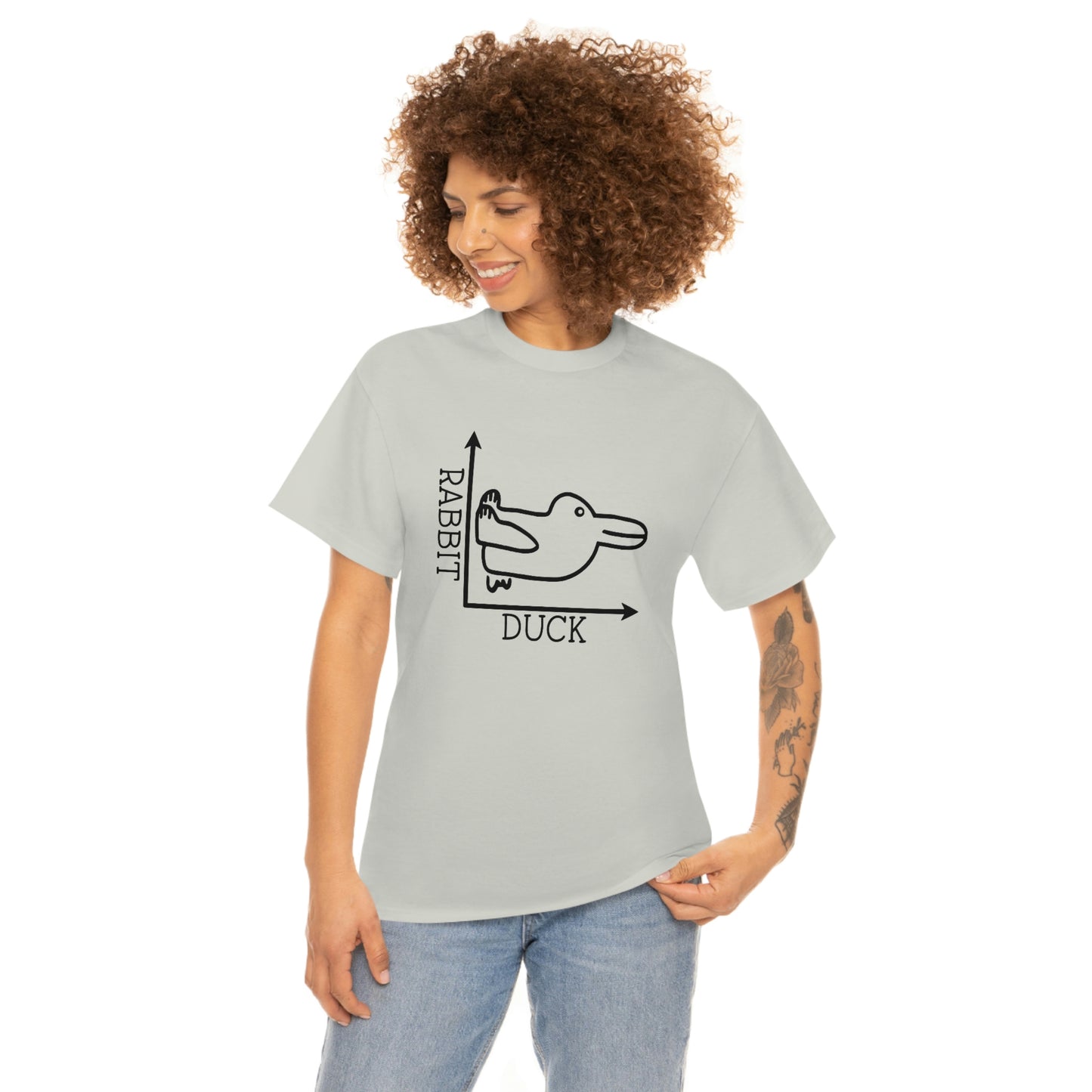 Rabbit Duck Unisex Heavy Cotton Tee