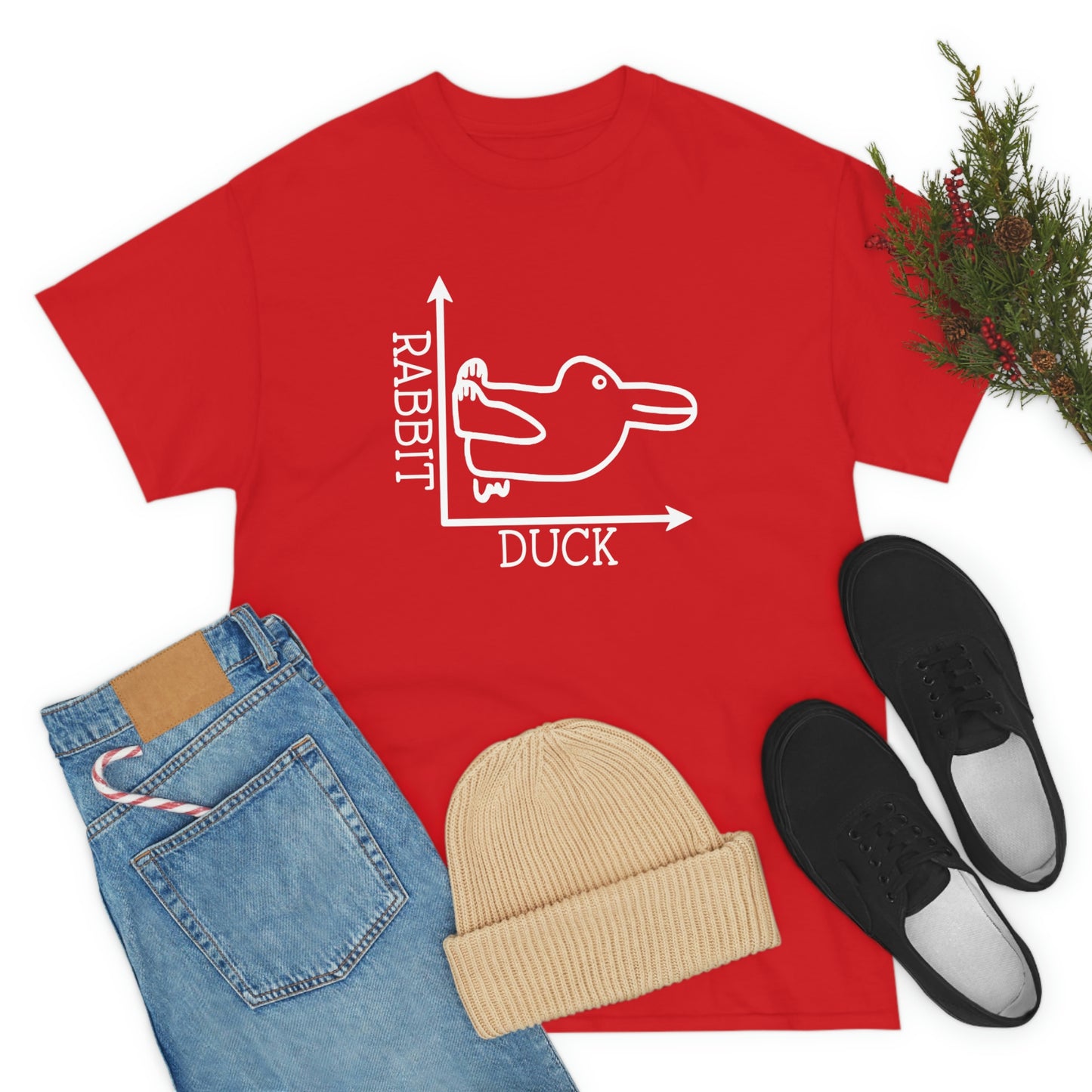 Rabbit Duck Unisex Heavy Cotton Tee