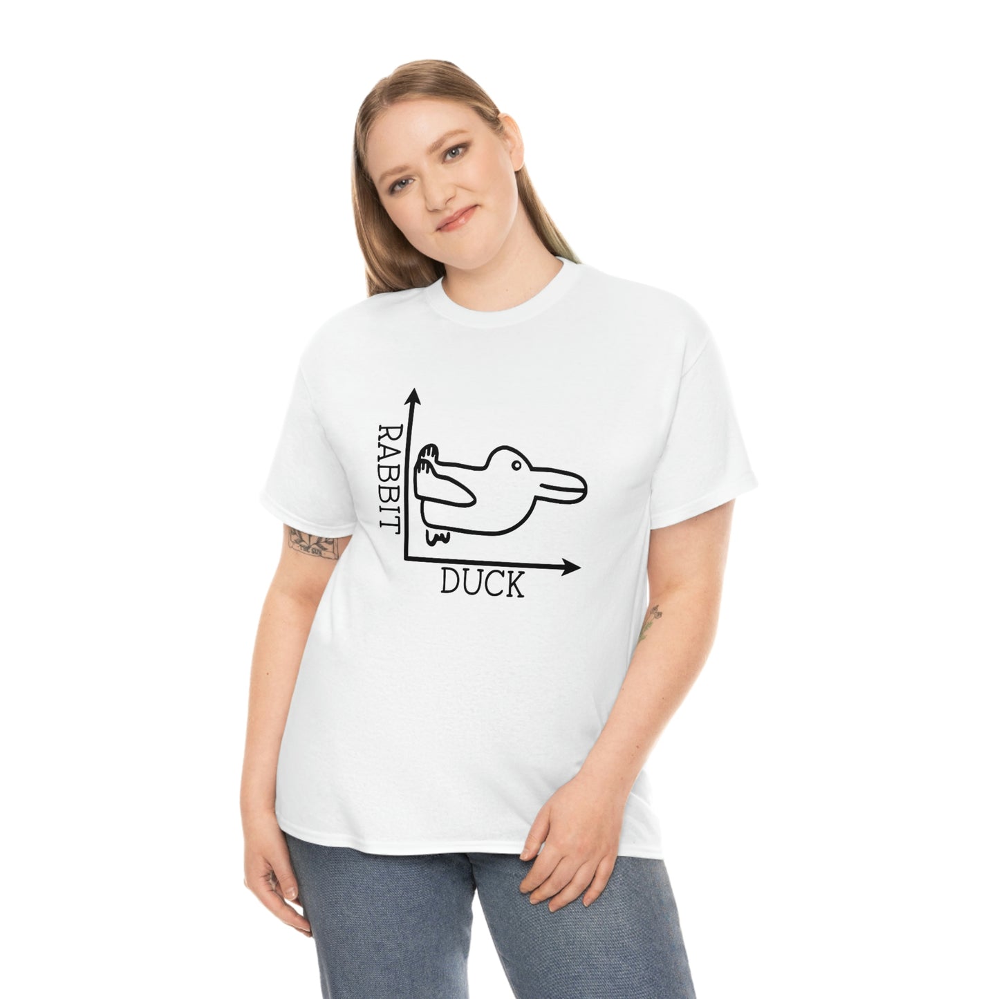 Rabbit Duck Unisex Heavy Cotton Tee