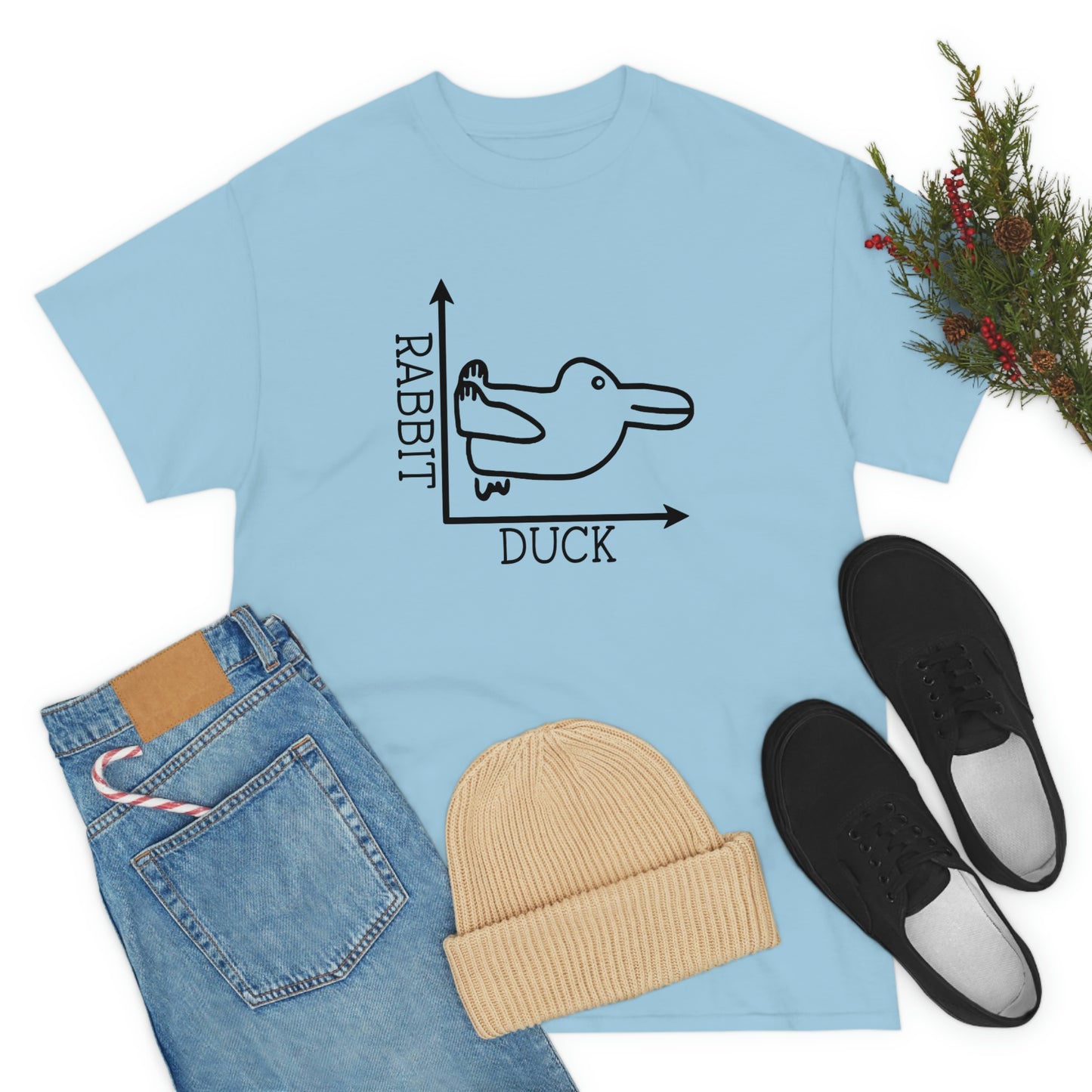 Rabbit Duck Unisex Heavy Cotton Tee