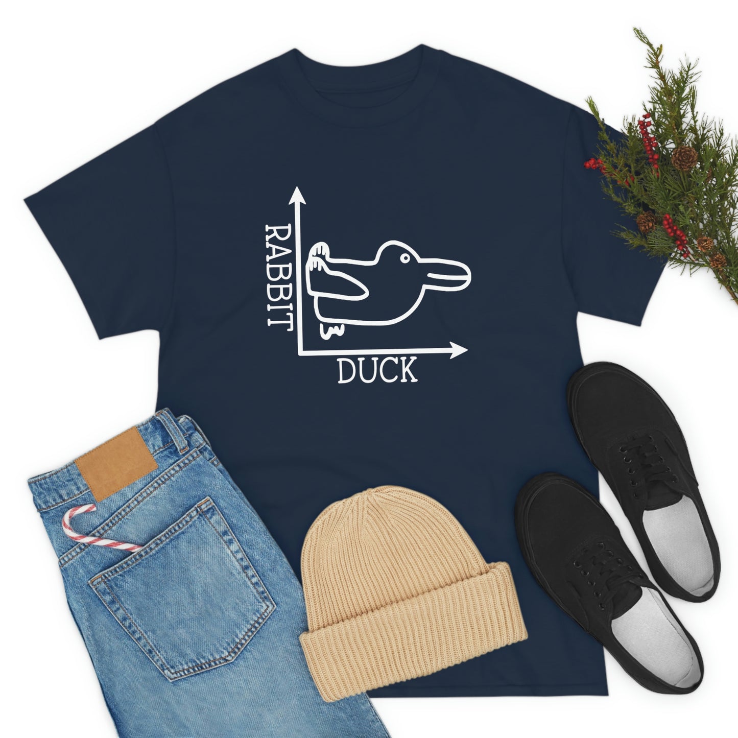 Rabbit Duck Unisex Heavy Cotton Tee