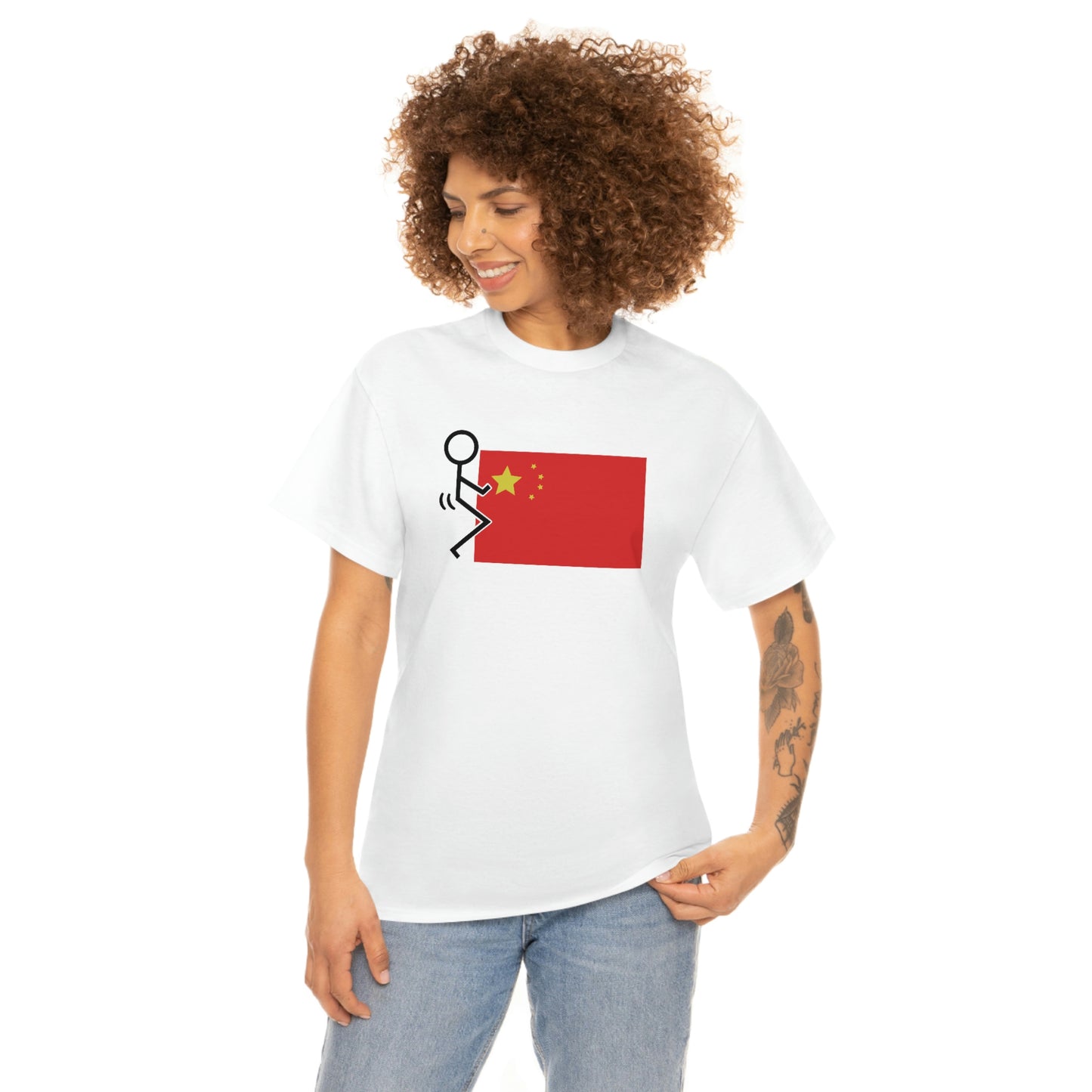 Fuck China Unisex Heavy Cotton Tee