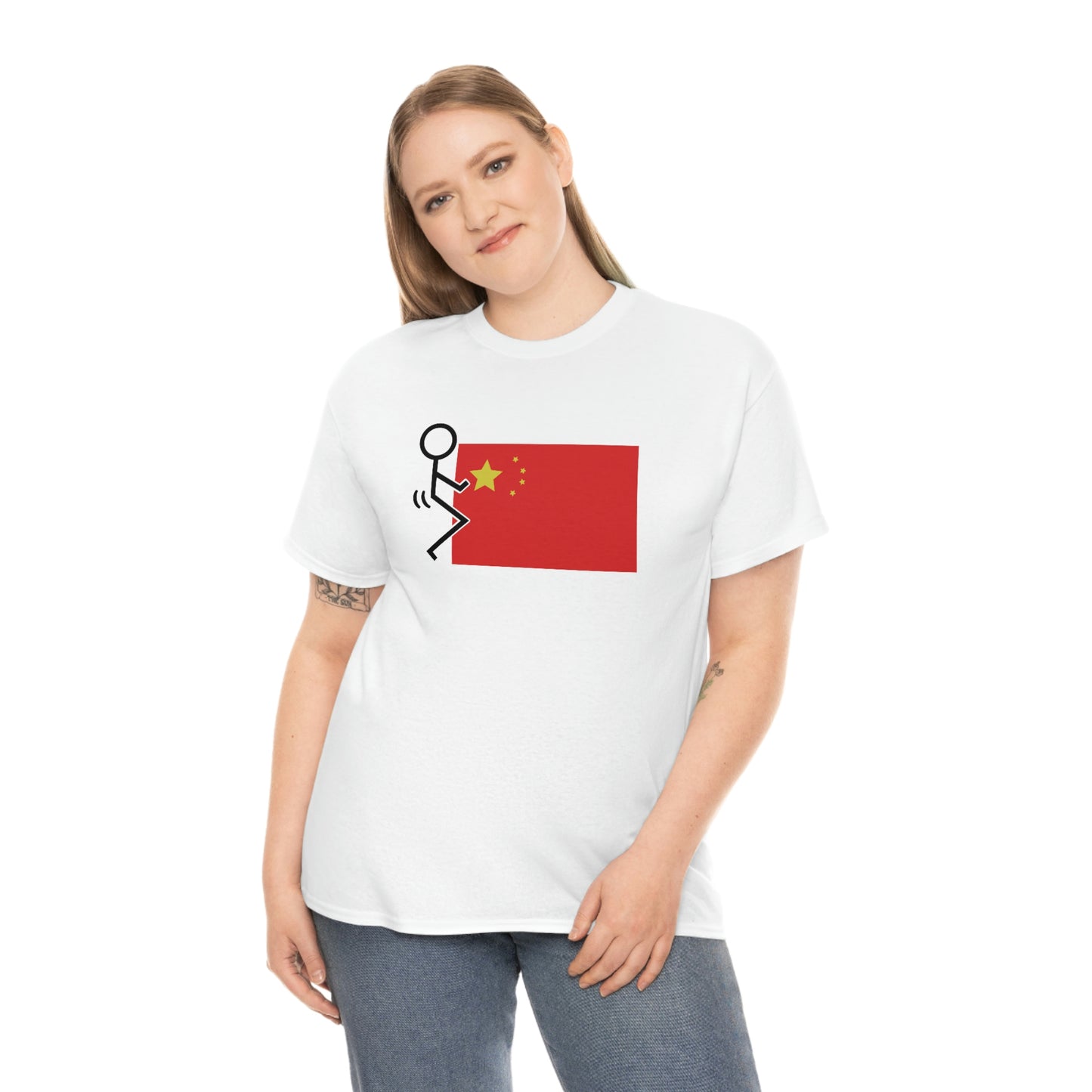 Fuck China Unisex Heavy Cotton Tee