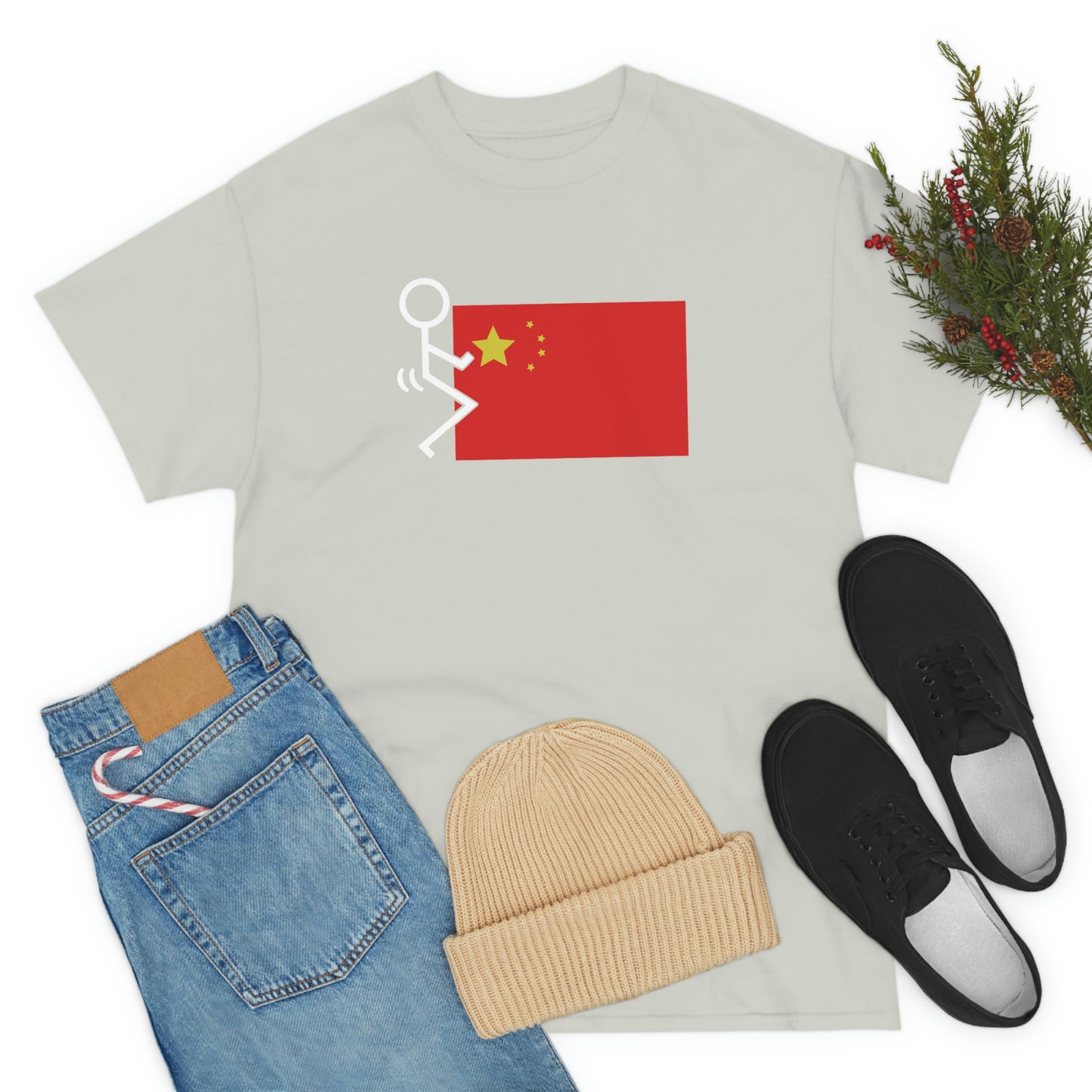 Fuck China Unisex Heavy Cotton Tee