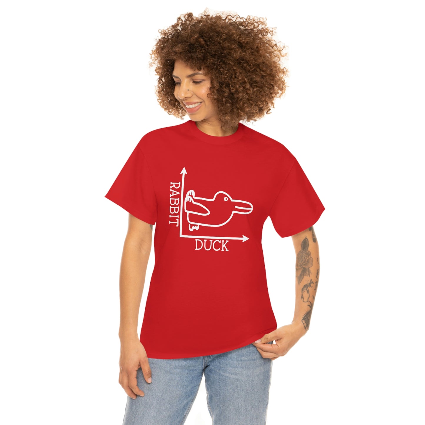 Rabbit Duck Unisex Heavy Cotton Tee