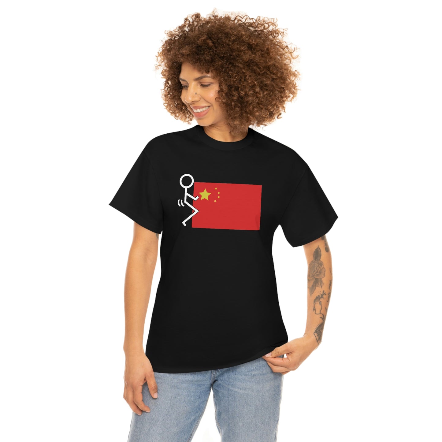 Fuck China Unisex Heavy Cotton Tee