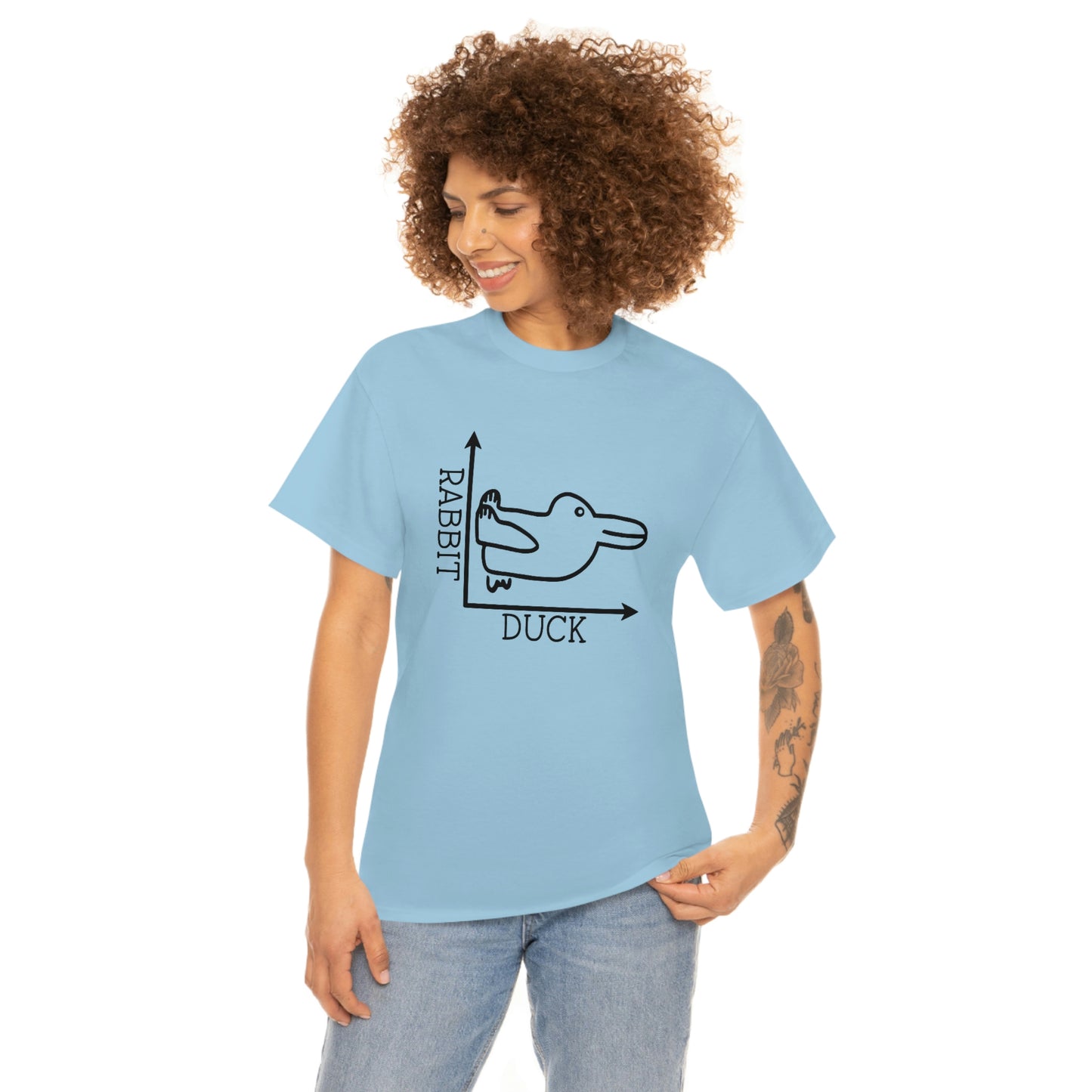 Rabbit Duck Unisex Heavy Cotton Tee