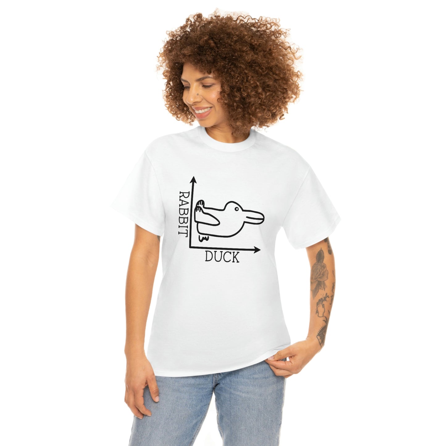 Rabbit Duck Unisex Heavy Cotton Tee