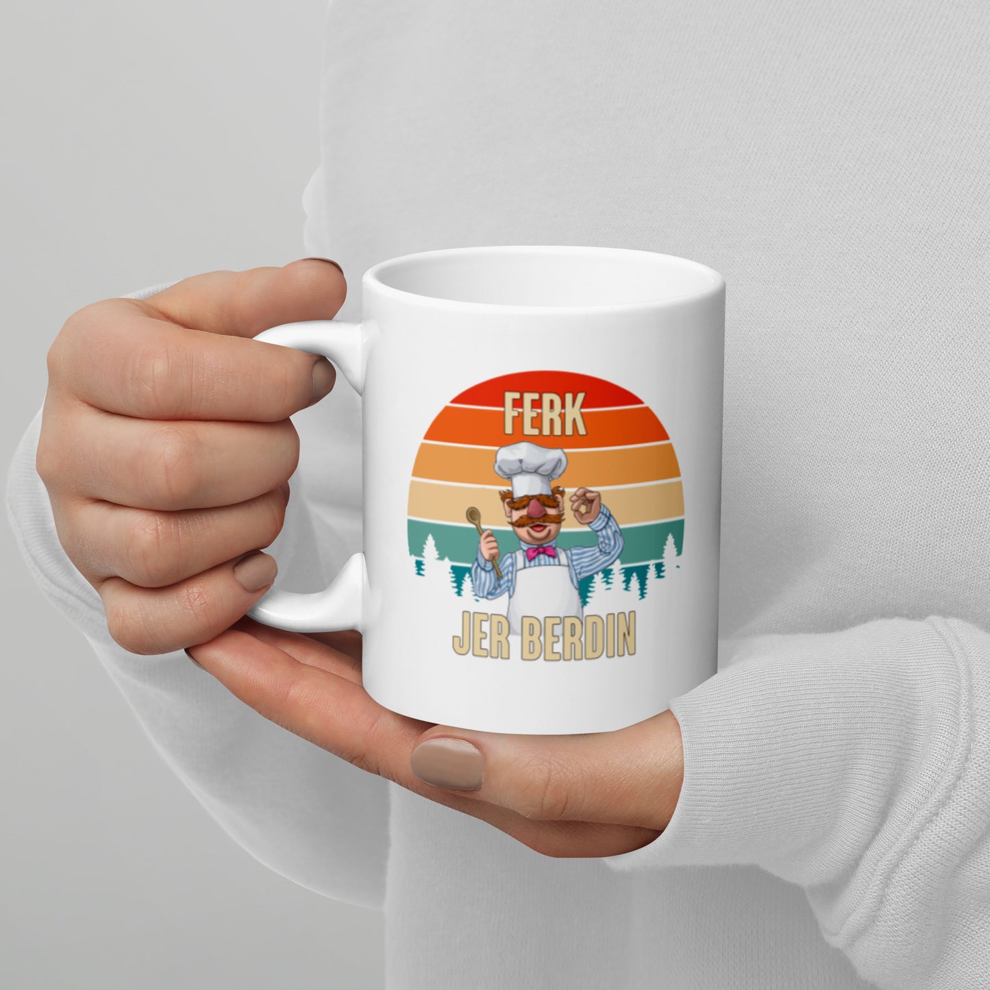 Ferk Jer Berdin FJB White glossy mug