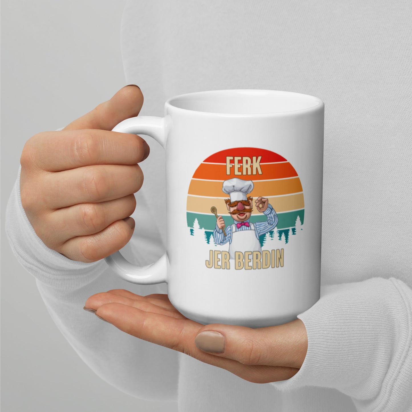 Ferk Jer Berdin FJB White glossy mug